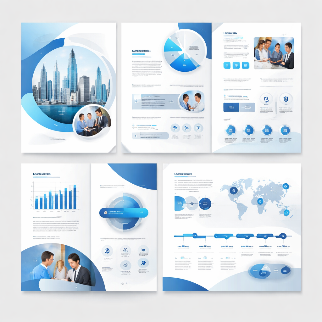 展示商业报告模板视觉